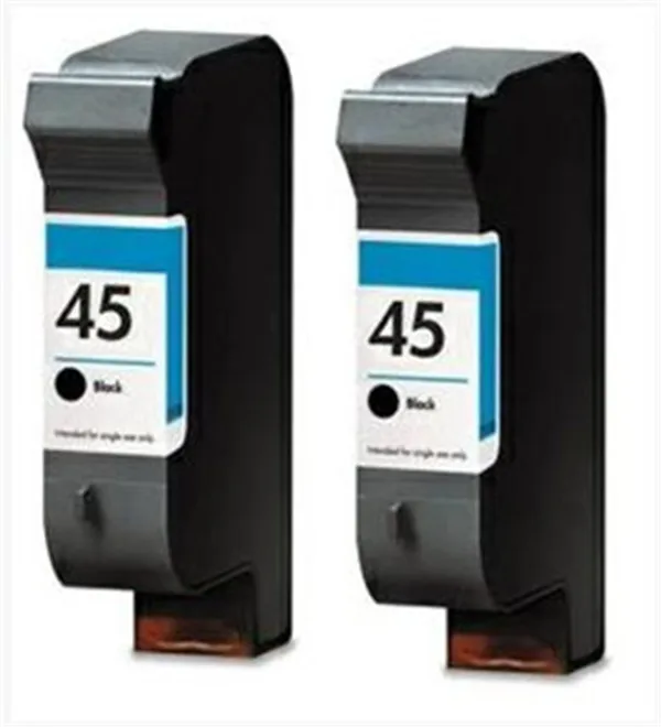 

2 pcs/set compatible Ink  Cartridge for hp45  51645A for hp Deskjet D8200 850C 870C 880 890 930 950 Printer