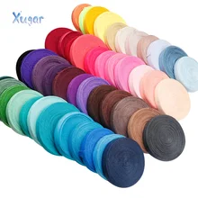 10Y düz renk ucuz parlak elastik fazla Fold için Spandex bandı çocuklar saç kravat bandı elbise dantel Trim dikiş 5/8