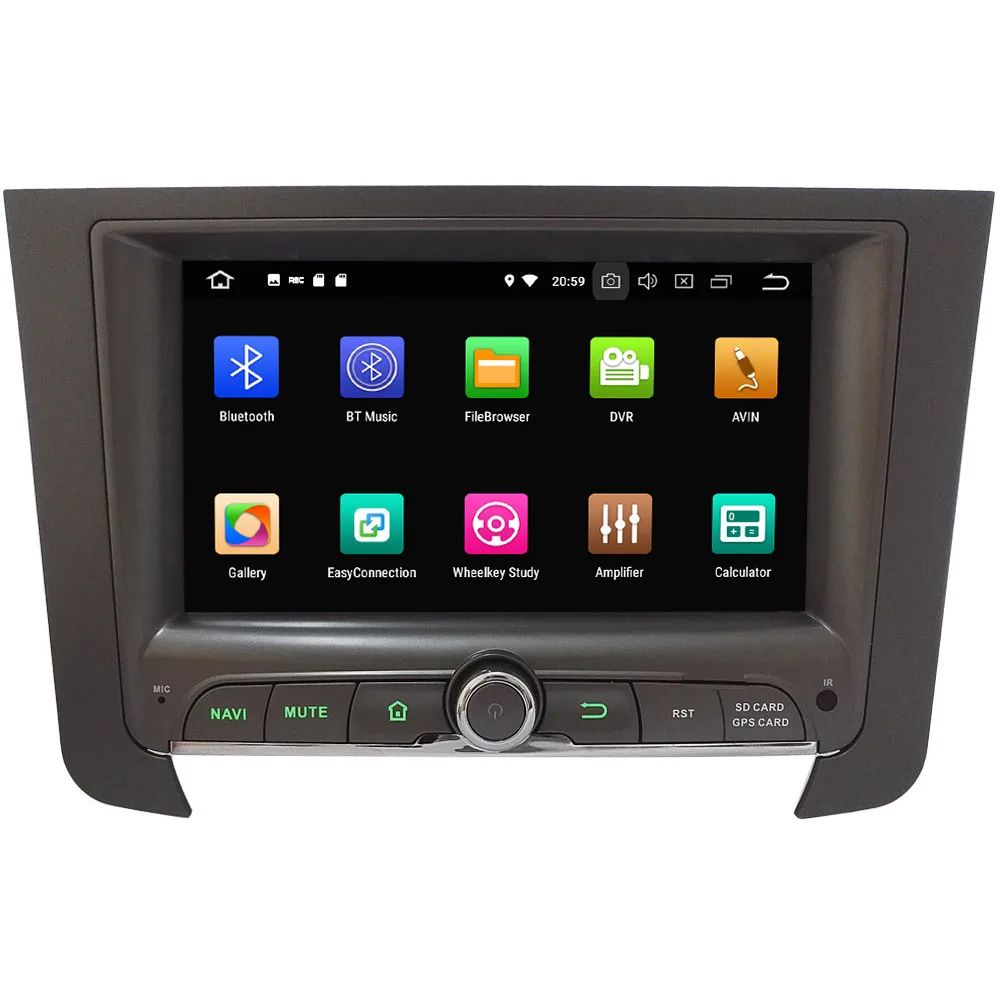 Clearance KLYDE 7" 4G WIFI Octa Core Android 8.0 4GB RAM 32GB ROM BT FM Car DVD Multimedia Player Radio GPS For SsangYong Rexton 2012-2016 1