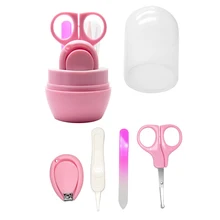 4 шт. детский набор для маникюра Пластиковые кусачки для ногтей ног из нержавеющей стали ножницы набор резцов Дети Уход за ногтями Инструмент TY99