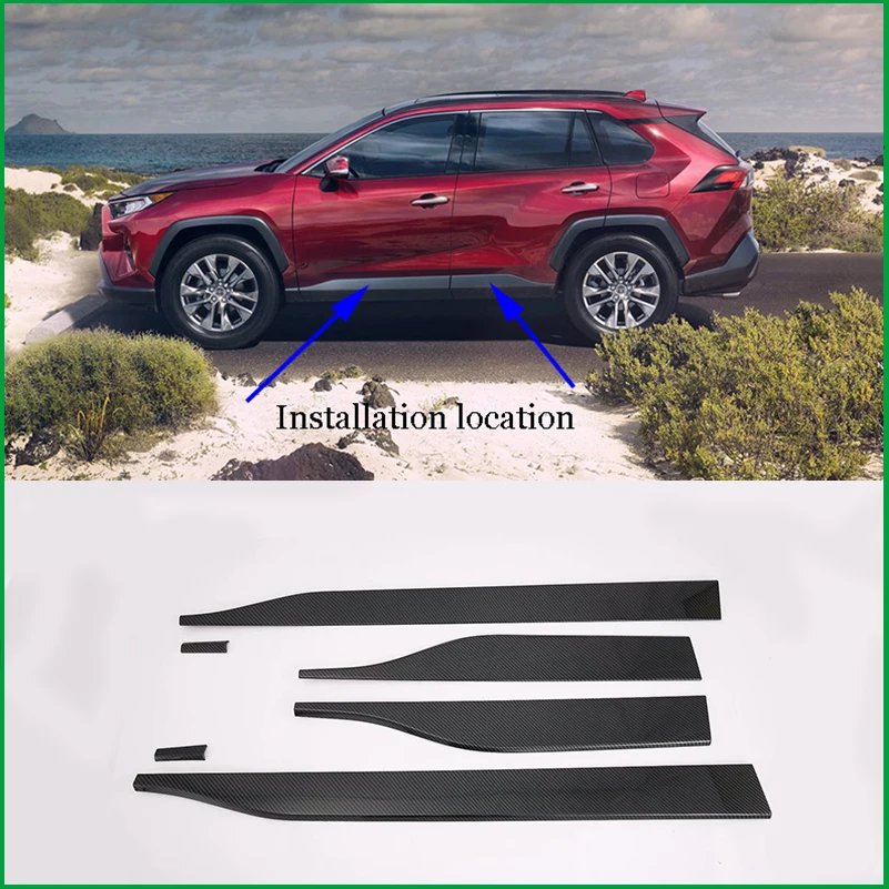 ABS корпус автомобильной двери Накладка подходит для Toyota RAV4 RAV 4 2019 2020 дверные
