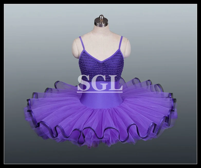 Free Shipping Adult Camisole Leotard With Tutu Purple Tutu Skirts