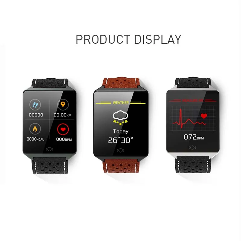 CK19 Smart Watch IP67 Waterproof Wearable Device Bluetooth Pedometer Heart Rate Monitor Color Display Smartwatch For Android/IOS