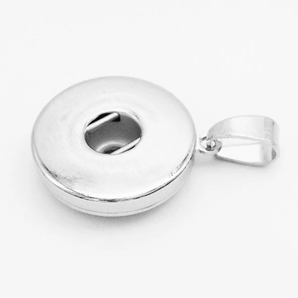 

DIY round snap button plate jewelry necklace copper OEM, ODM NN003 (fit 18mm 20mm snap)