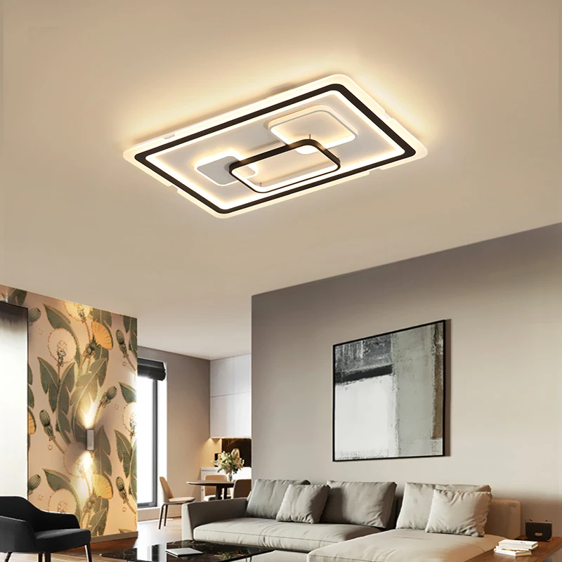 

Modern LED ceiling lights for Living room dining room bedroom Surface mount room ceiling lamp with remote control 2019 new