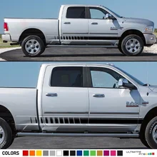 Для 1 Компл./2 Шт. Сторона Полоса Наклейка для Dodge Ram 1500 крышка двери знак графика началу устройство Стайлинга автомобилей