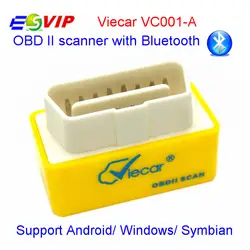 Новый показателя VIECAR VC001-A Multi-протокол Поддержка супер мини показателя Viecar ELM327 Bluetooth OBD2 Авто диагностический сканер инструмент бесплатная