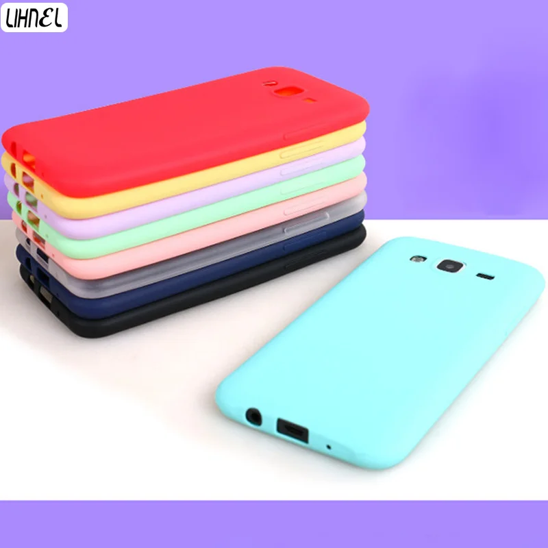 

LIHNEL Matte Frosted Candy Color Soft TPU Rubber Silicon Case for Samsung Galaxy S5 S6 S7 edge A5 A7 2017 S8 S9 Plus A510 J5 J7