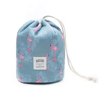 

Waterproof Travel, Makeup, Cosmetic Bag, Travel Kit Organizer, Bathroom Storage Barrel Shaped Cosmetic Bag Carry Case, Toiletry