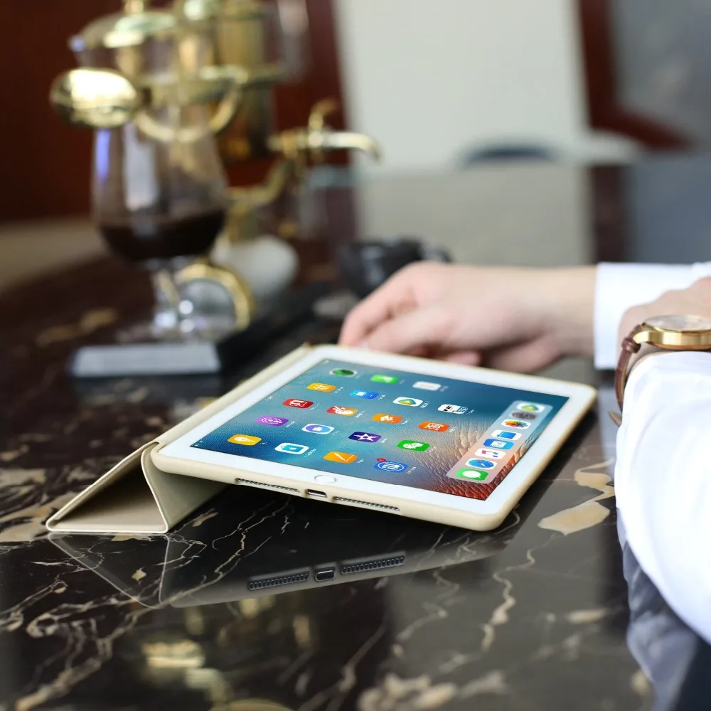 Три складной чехол для iPad Mini 2 Чехол умные покрытия из искусственной кожи 1 3