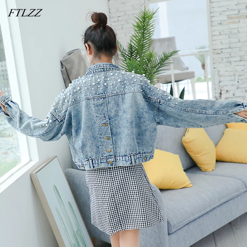 FTLZZ женское джинсовое пальто бойфренд женские джинсовые куртки весенние