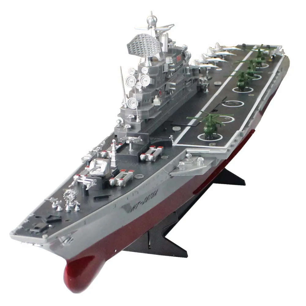 RC Boat 1275 4CH Bismarck Aircraft Carrier WarShip Remote Control