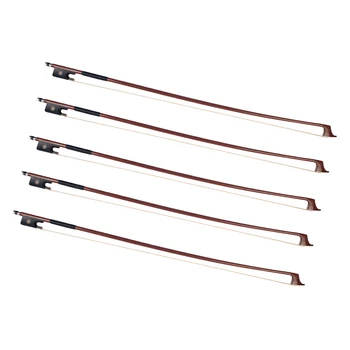 

Tooyful Professional 5 Pieces Brazilwood 4/4 Size Cello Replacement Bows Quick Response for Students Adults