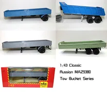 1:43 MAZ9380 классический русский старый грузовик прицеп модель в бывшем Советском Союзе 1/43 масштаб грузовик прицеп