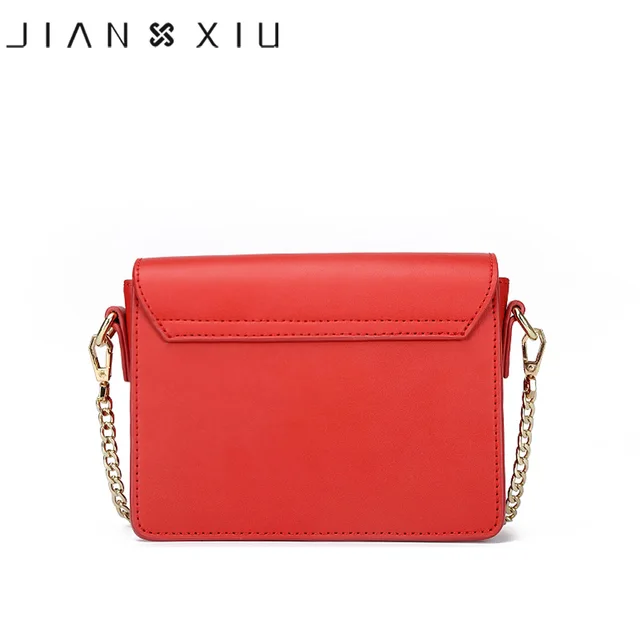JIANXIU Brand Fashion Women Messenger Bags Split Leather Shoulder Crossbody Chain Bag Multi-pocket Design 2018 Female Small Tote 5
