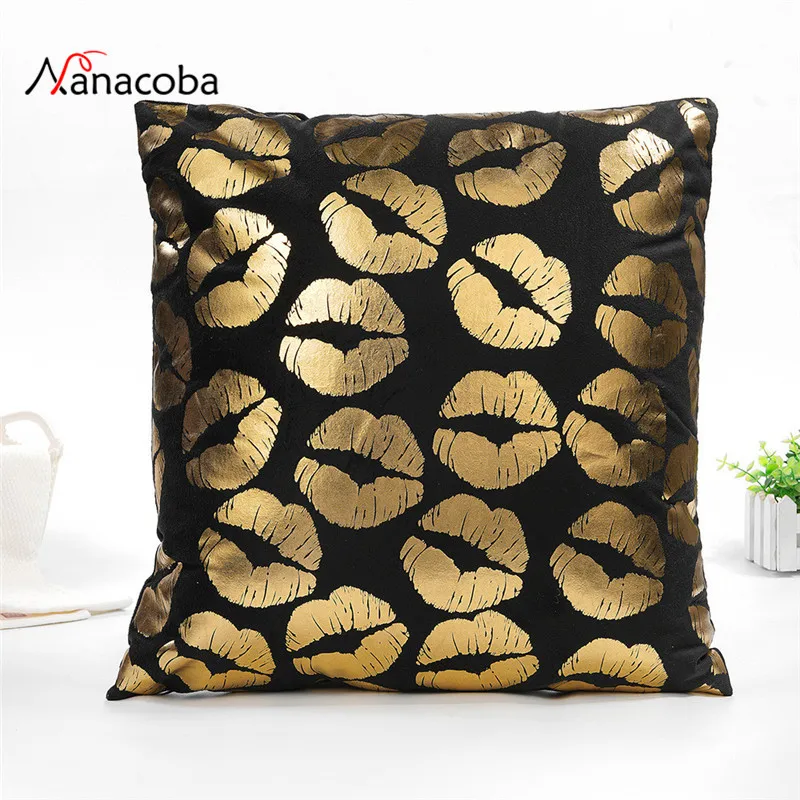 

Cushion Cover Bronzing Polyester Cotton Soft Throw Pillow Cover Decorative Pillow Case Home Decor Coffee Car Seat Pillowcase