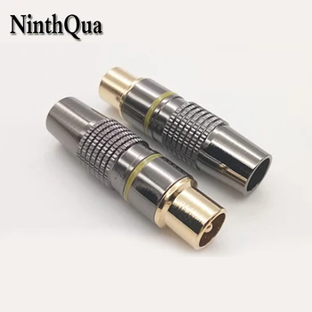 

1PCS Copper + Aluminum shell RF Television Male Plug TV Terminal Antenna Connector