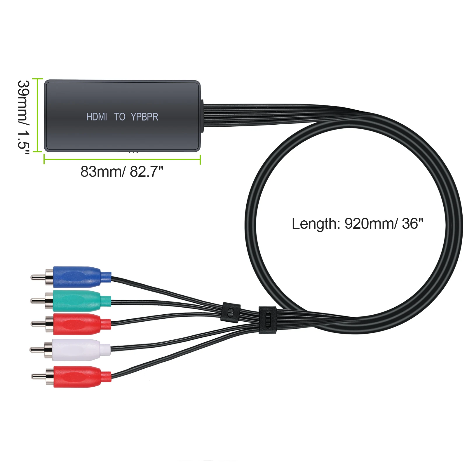 PROZOR HDMI конвертер YPbPr к 5RCA RGB с компонентным видео кабелем поддержка 1920x1080P