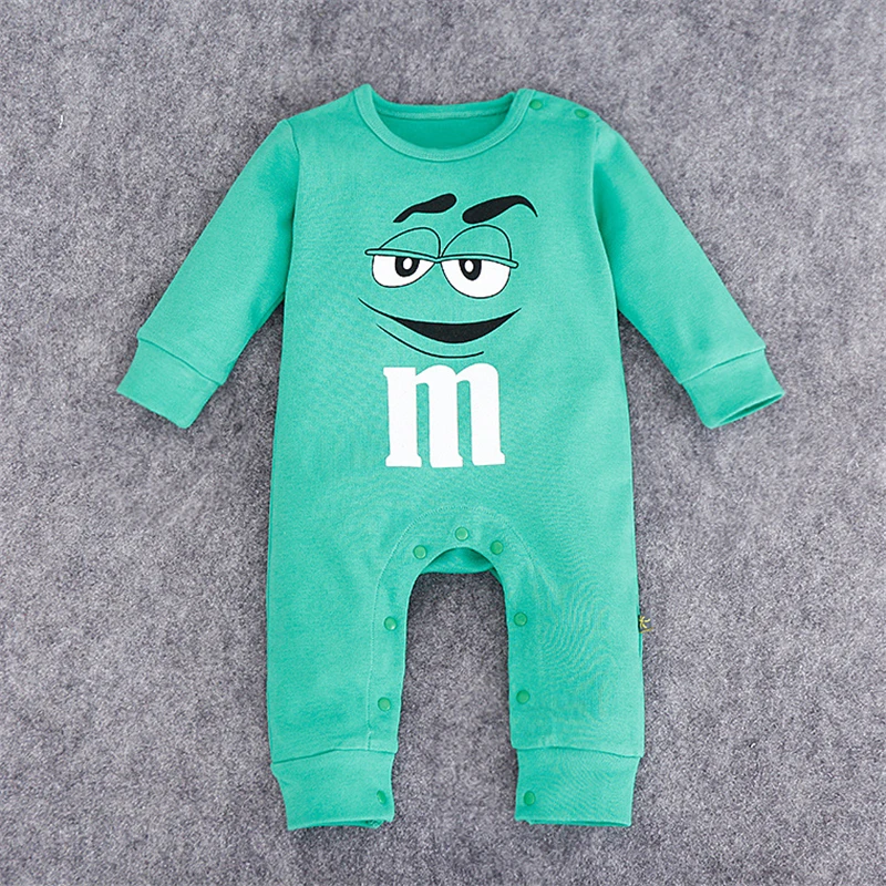Recién Nacido bebé niños niñas mamelucos nueva marca lindo INFANTE M Chocolate frijoles Playsuit algodón manga larga bebé mono ropa Recién Nacido bebé niños niñas mamelucos nueva marca lindo INFANTE M Chocolate frijoles Playsuit algodón manga larga bebé mono ropa