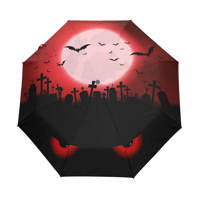 One handed Manipulation Umbrella Women Men Rain Umbrella Compact