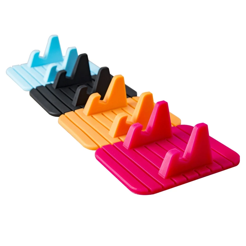 

Soft Silicone Mobile Phone Holder Stand Universal Anti Slip Mat Car Bracket Holder For IPhone X 8 7 6 6S For Xiaomi