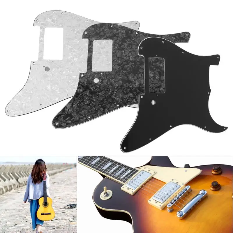 

1Pcs PVC+Celluloid Pickguard Fender with Humbucker for Electric Guitar Parts Hummingbird Scratch Plate Guitar Accessories New