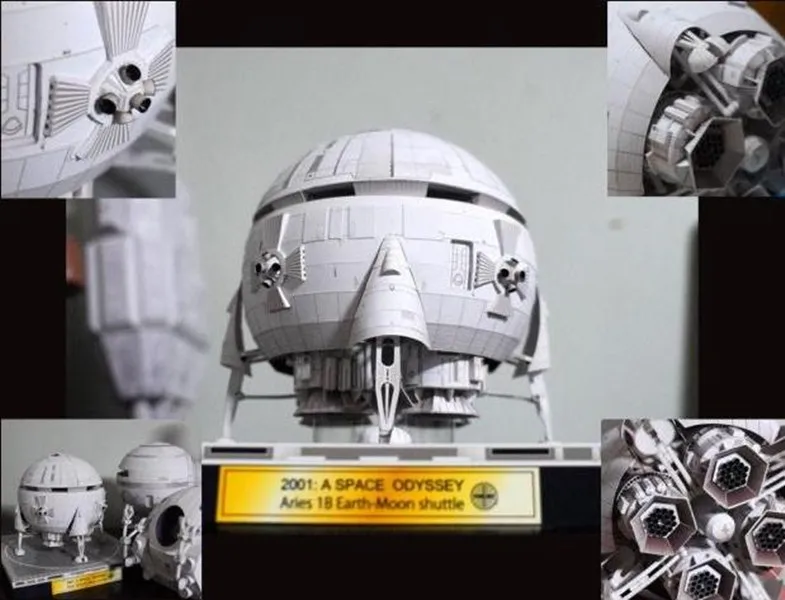 

High quality Film 2001 A Space Odissey Aries 1-B spacecraft 3D Paper model kit