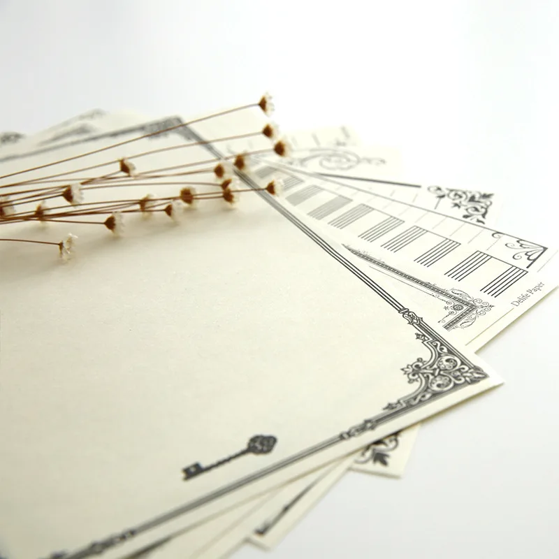 

8Pcs Vintage Style Writing Letter Paper Good Quality Paper Office Supplies School Lettering Stationery