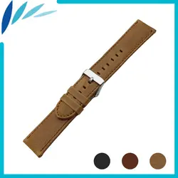 Пояса из натуральной кожи часы ремешок для Asus ZenWatch 1 2 для мужчин WI500Q WI501Q 22 мм Quick Release ремешок на запястье петли ремня браслет черный + булавки