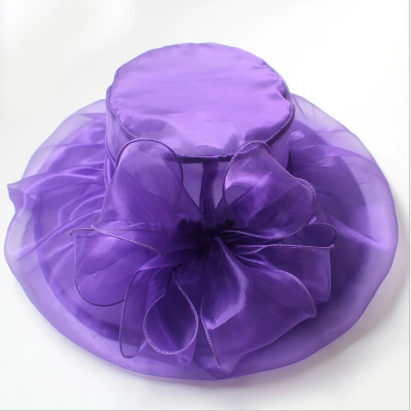 Повседневное Для женщин большой Folderable Дерби в Кентукки 3D цветочный Beach Sun Hat Свадебные вечерние Чай Кепки