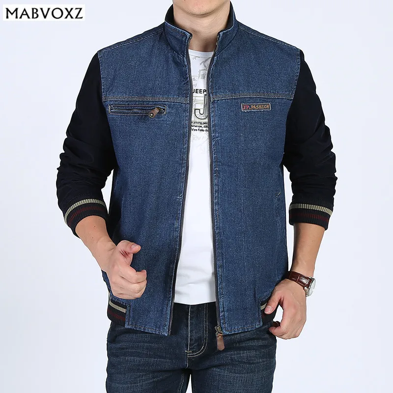

Vintage Classic Denim Jeans Men Jackets and Coats Loose 2018 Autumn Comfortable Soft Material Bomber AFS JEEP Brand Clothing