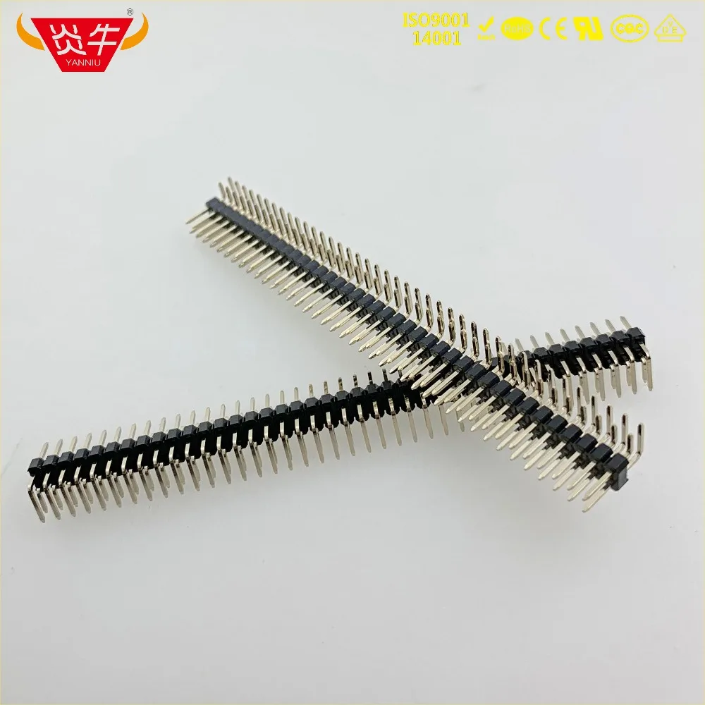 2 54 мм Шаг 2X40P 80PIN штыревой разъем двухрядный прямоугольный выдерживает высокие