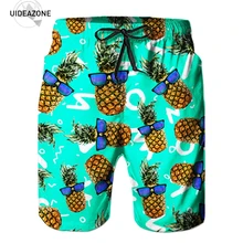 Новые шорты мужские летние горячие продажи пляжные шорты Homme повседневные свободные эластичные модные брендовая мужская одежда ананас 3D спортивные штаны