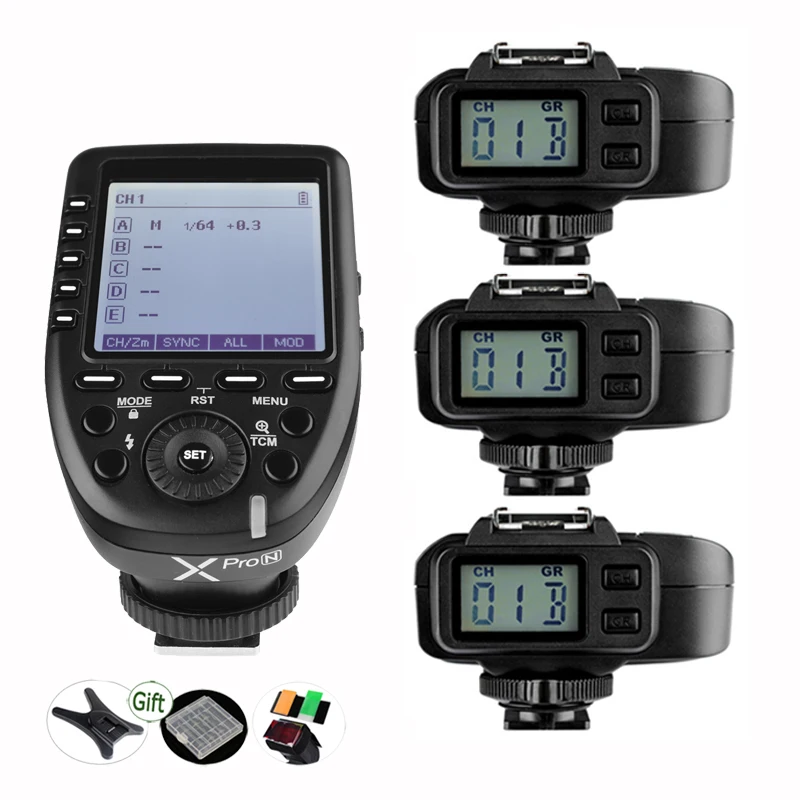 Беспроводной триггер вспышки Godox XPro N TTL 2 4G ЖК передатчик + быстрорежущая сталь i