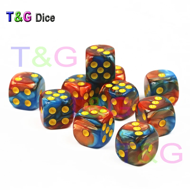 Набор из 10 12 мм D6 Gemini игральные кости кубики для азартных игр настольные игры с