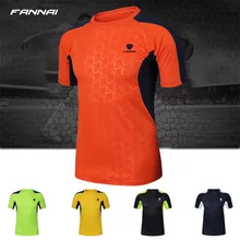 Мужская летняя спортивная футболка для бега, футболки для футбола, бренд Camisas Slim Fit, для бега, для спортзала, с круглым вырезом, с коротким рукавом, футболка, Camisetas, сухая