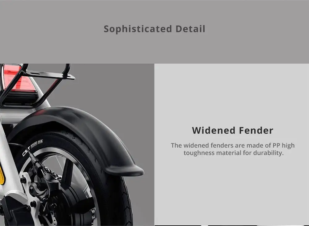 Discount Xiaomi HIMO V1 Plus Portable Folding Electric Moped Bicycle Maximum speed 25km/h Smart bike Outdoor Xiaomi Electric scooter 16