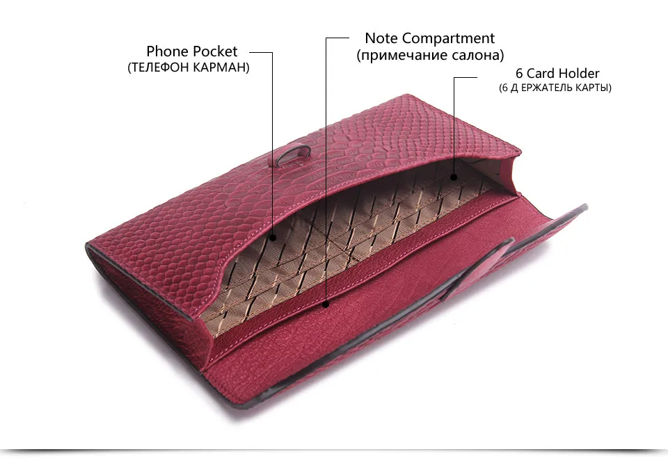 Новые модные женские кошельки клатч из натуральной кожи с тиснением под змею длинный женский кошелек держатель для карт женские кошельки