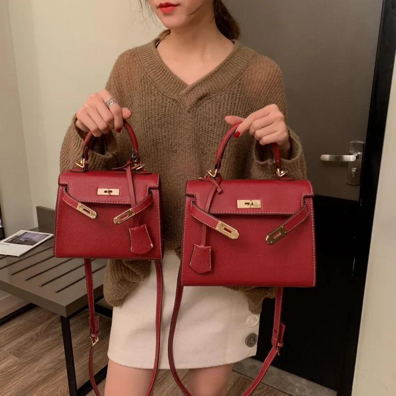 

High Quality Luxury Women Bag Buckle Square Shoulder Bags Across Wild Ladies Messenger Crossbody Bags Kate Handbags Purse Bolsos