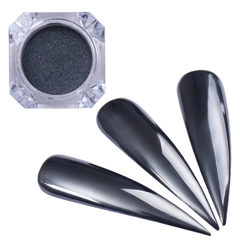 

Mirror Nail Glitter Pigment Powder Black Gold Blue Purple Red Dust Manicure Nail Art Glitter Chrome Powder Decorations 1g