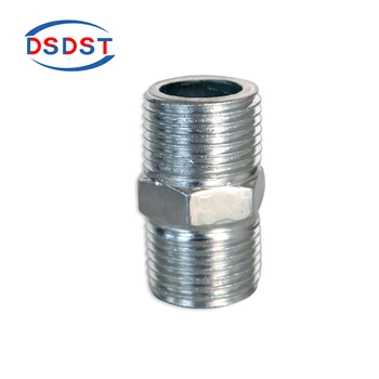 

5pcs/lot DN15 hexagon nipples equal pipe fittings for home decoration DIY industrial holders American style pipe connector head