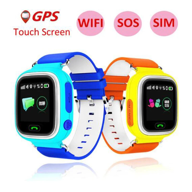 

RUIJIE Q90 Child Smart Watch GPS Location Device 1.22 inch Color Touch Screen SIM Card Call WIFI SOS Fashion Baby Watch