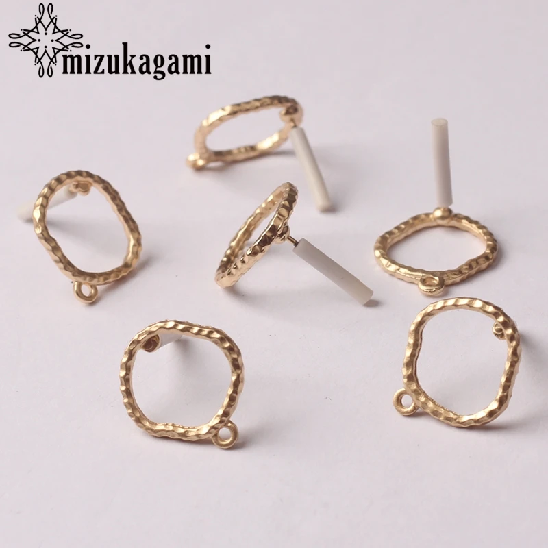 

Zinc Alloy Golden Hollow Round Circle Base Earrings Connector Charms 12mm 6pcs/lot For DIY Drop Earrings Jewelry Accessories