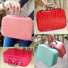 Lady PU cosmetic bag lady handbag fashion cosmetic box Korean cosmetic box women's storage bag Lady PU cosmetic bag lady handbag fashion cosmetic box Korean cosmetic box women's storage bag