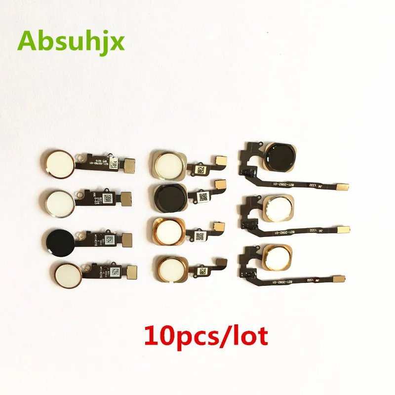 

Absuhjx 10pcs Home Button Flex Cable for iPhone 6 6S 7 Plus 6SP On Off Power Button KeyPad for iPhone 5S 6G 6P Parts