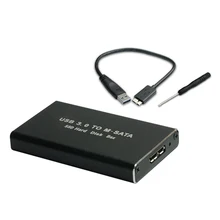 5 Гбит/с USB 3,0 для mSATA SSD корпус USB3.0 для mini-SATA жесткий диск адаптер M2 SSD Внешний HDD мобильный ящик