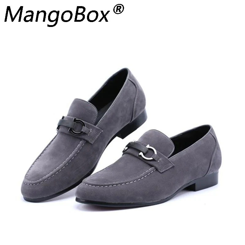 Autumn Suede Leather Mens Loafers Luxury Brand Top Men's Casual Shoes Slip on Boat Shoes for Men Moccasins Chaussure Homme 37-43 Autumn Suede Leather Mens Loafers Luxury Brand Top Men's Casual Shoes Slip on Boat Shoes for Men Moccasins Chaussure Homme 37-43