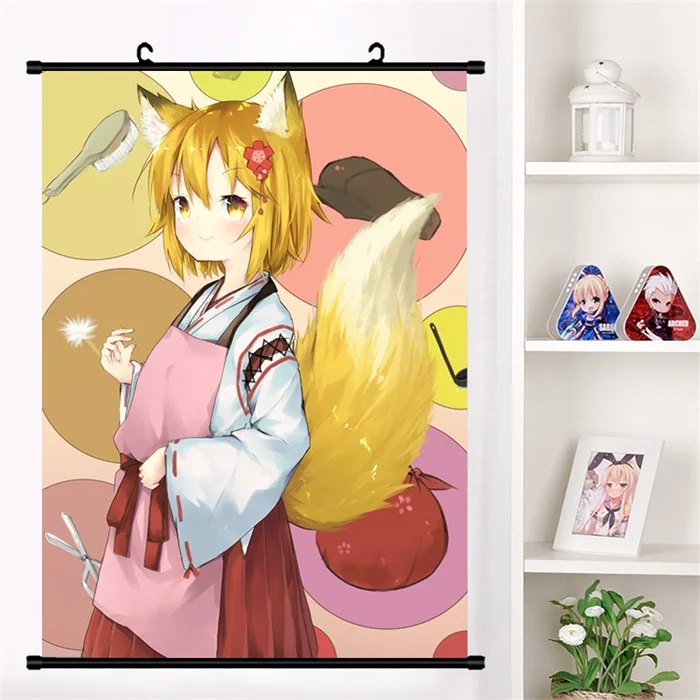 Аниме Sewayaki Kitsune no Senko-san Senko Nakano Shiro Настенная роспись плакат Настенные подвесные плакаты коллекция домашнего декора - Цвет: M