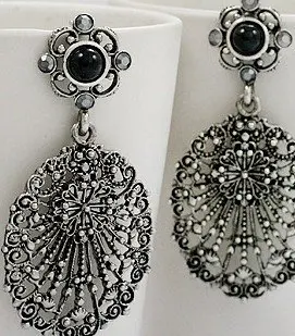 

2016 New Arrival luxury statement female jewelry Bohemia hollow rhinestone Retro drop pendant Earrings For Women EP-0133