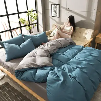 

3/4pcs Bed Sets Comforter Bedding Sets Duvet Cover Flat Bed Sheet Linen Pillowcase Bedding Sets Full King Twin Queen Size